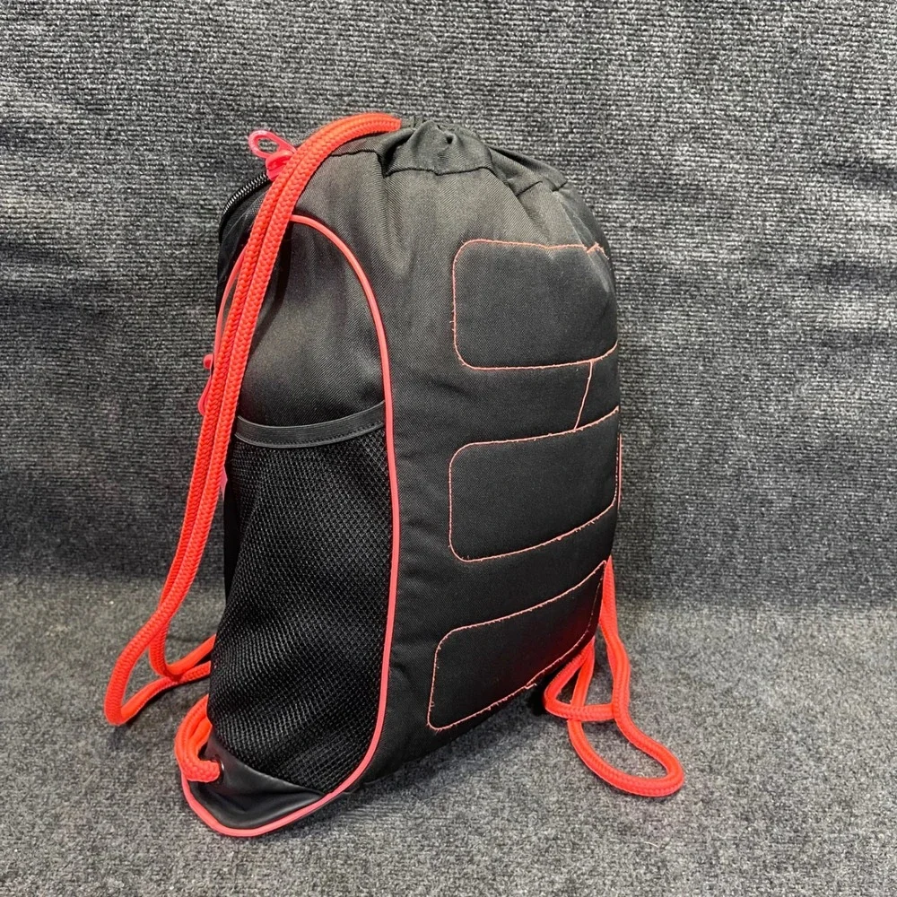 Adidas 103974-F Black Infrared Team Speed Drawstring Sackpack Cinch Gym Bag
